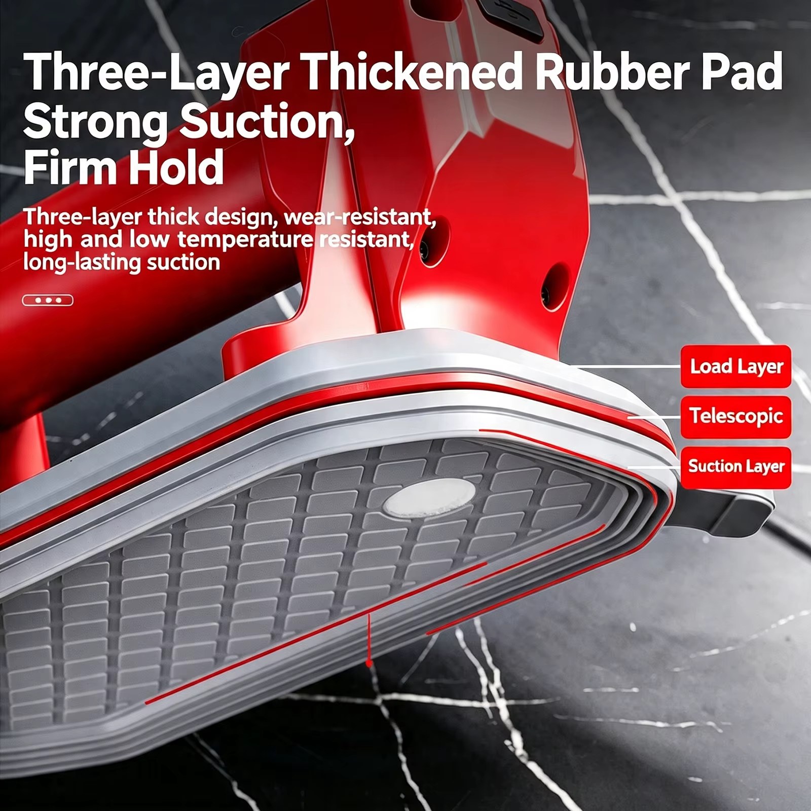 Electric Vacuum Lifter Gripster - 93*170mm Mini Suction Cup Tool for Glass Tile Automatic Pump