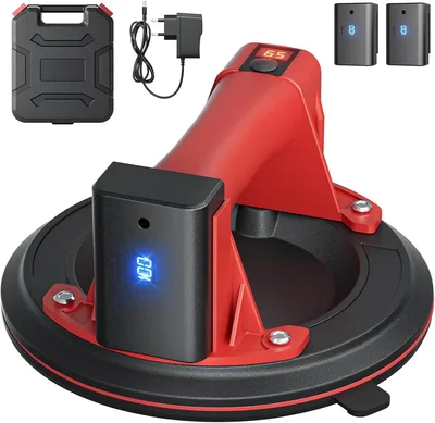 Electric Suction Lifter Gripster Max 300 kg with 2 x Batteries, LCD, Pressure Gauge