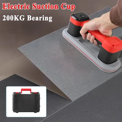 Electric Suction Cup Gripster for Narrow Glass Tile Panel Lifting Heavy-Duty Lifter 9cm Suction Cup Type-C Fast Charging 200KG Bearing