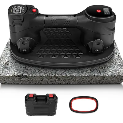 XIIW Electric Vacuum Suction Cup Gripster - 240 kg / 529 lb Capacity, for Glass, Tile and Stone