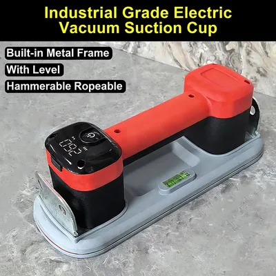 Electric Vacuum Suction Cup with LED Display 300Kg Capacity Automatic Air Replenishment Gripster Suction Cup For Glass and Tile